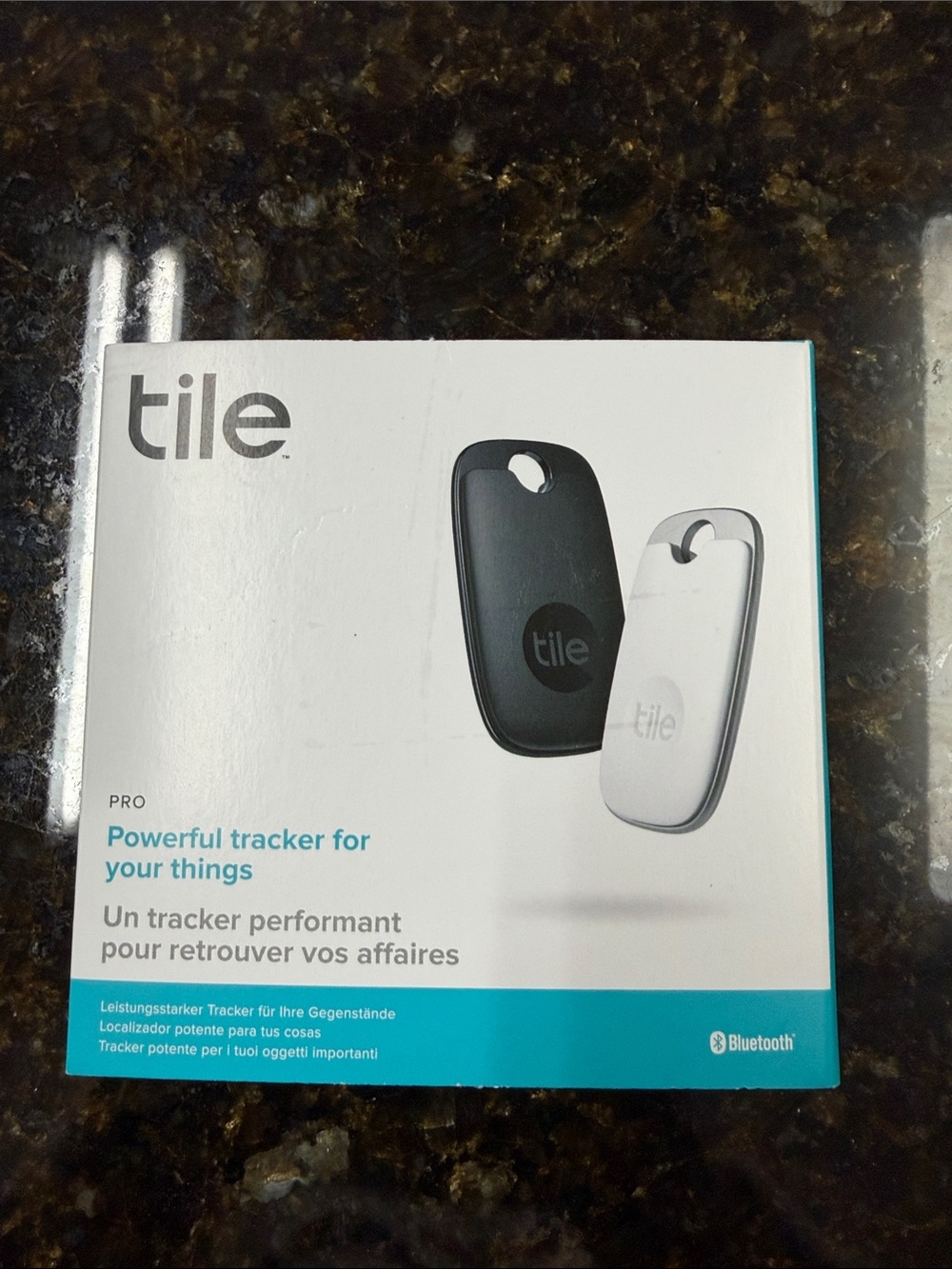 Tile Pro Bluetooth Tracker - Black and White